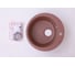 Мойка Alcora Виктори J030 475х475 мм, матовая, терракот, с сифоном J030 G37 14