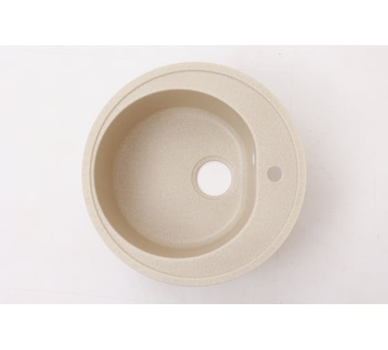 Мойка Alcora Черая J003 510х510 мм, матовая, слоновая кость, с сифоном J003 G39