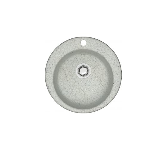 Мойка Alcora Виктори 490х490 мм, матовая серый с сифоном S-1/03