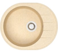 Мойка Alcora Агна J028 615х500 мм, матовая, карамель, с сифоном J028 G40