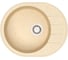 Мойка Alcora Агна J028 615х500 мм, матовая, карамель, с сифоном J028 G40 1