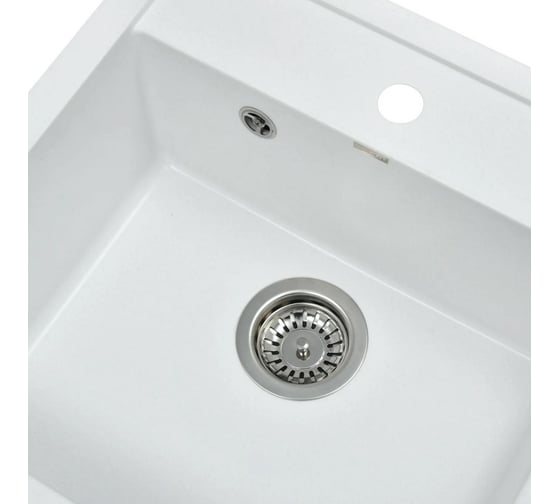 Мойка для кухни из искусственного камня WISENT вайт 510x510x200 (беларусь) MW510-28/WGER013