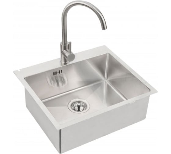 Мойка ALVEUS QUARTO 10 BRS-90 550x480 в комплекте с сифоном 1124382
