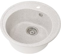 Круглая мойка GRANSTONES 500 мм, серый GS-08-310