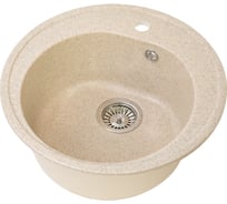 Круглая мойка GRANSTONES 500 мм, бежевый GS-08-328