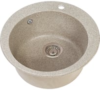 Круглая мойка GRANSTONES 510 мм, песочный GS-05-302