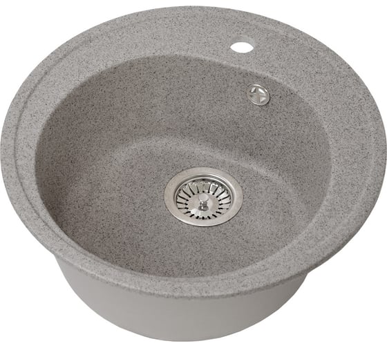 Круглая мойка GRANSTONES 500 мм, темно-серый GS-08-309 1