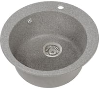 Круглая мойка GRANSTONES 510 мм, темно-серый GS-05-309