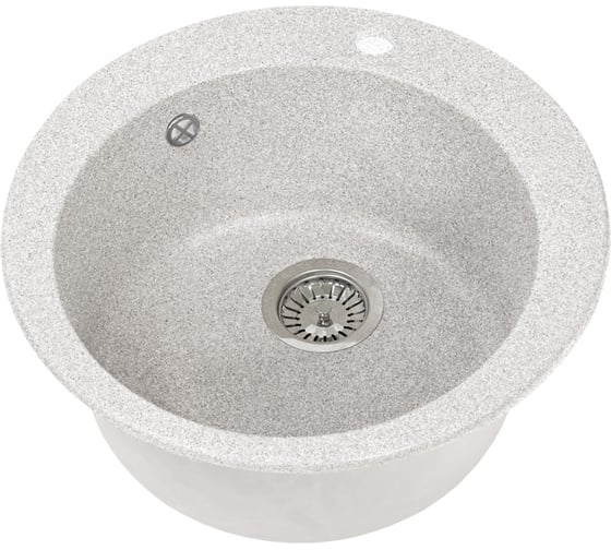Круглая мойка GRANSTONES 510 мм, серый GS-05-310