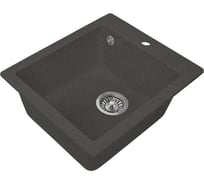 Односекционная мойка GRANSTONES 493x430 мм, черный GS-17-308