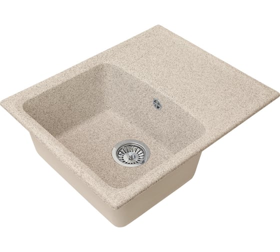 Односекционная реверсивная мойка GRANSTONES610x500 мм, песочный GS-17K-302 1