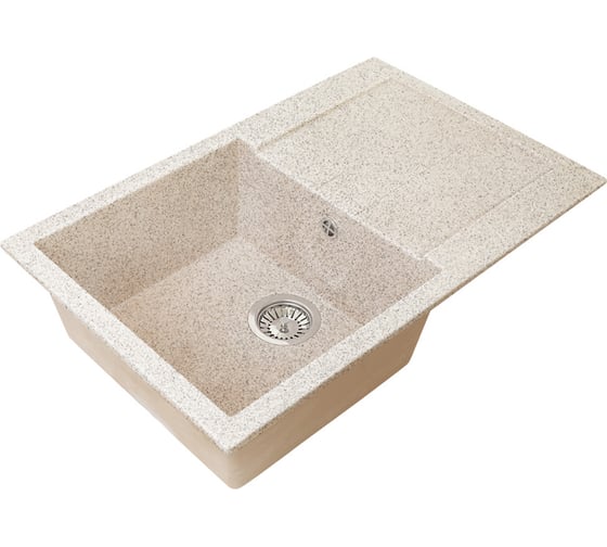 Односекционная реверсивная мойка GRANSTONES 770x500 мм, песочный GS-25-302 1