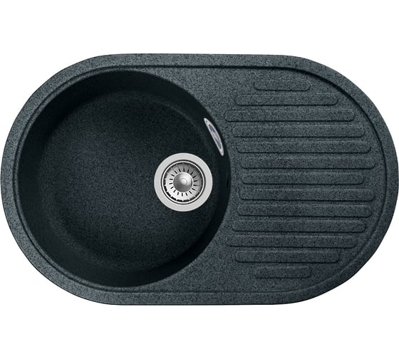 Односекционная реверсивная мойка GRANSTONES 720x455 мм, черный GS-18-308 1
