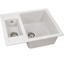 Двухсекционная реверсивная мойка GRANSTONES 610x495 мм, серый GS-21-310