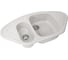 Угловая двухсекционная мойка GRANSTONES 945x495 мм, серый GS-14-310 1