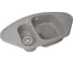 Угловая двухсекционная мойка GRANSTONES 945x495 мм, темно-серый GS-14-309 1