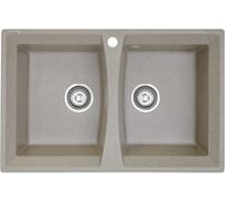 Мойка KAISER мраморная, двойная 5078 Sand цв. 302 KM2M-5078 S