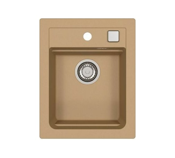 Мойка ALVEUS GRANITAL ATROX 10 BEIGE - G55 400x500 в комплекте с сифоном 1139769