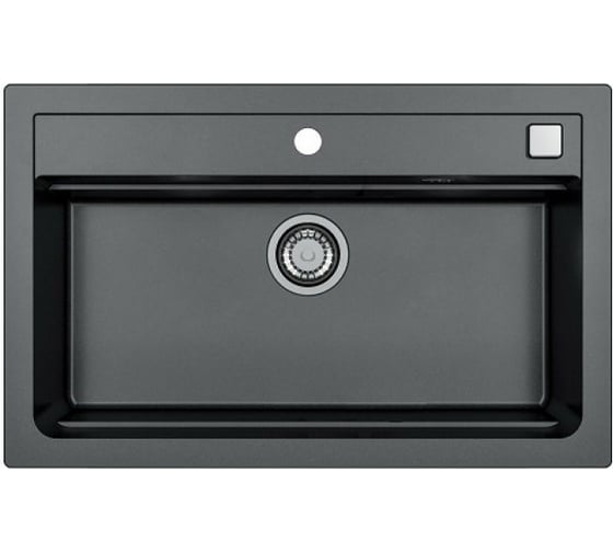 Мойка ALVEUS GRANITAL ATROX 40 CARBON - G91 790x500 в комплекте с сифоном 1140447