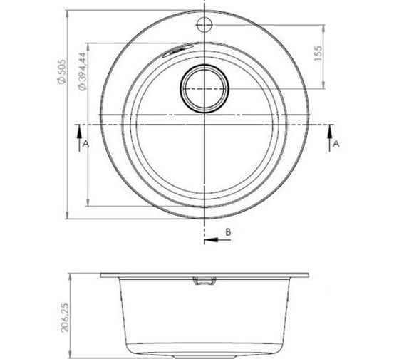 Мойка ALVEUS GRANITAL GENESIS BOOGIE 10 G55 FI 505 1133429