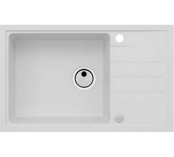 Мойка ALVEUS GRANITAL INTERMEZZO 130 ARCTIC - G11 780x480x200 1X в комплекте с сифоном 1117046