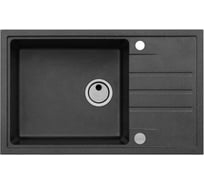 Мойка ALVEUS GRANITAL INTERMEZZO 130 CARBON - G91 780x480x200 1X в компл.с сифоном 1117050