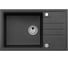 Мойка ALVEUS GRANITAL INTERMEZZO 130 CARBON - G91 780x480x200 1X в компл.с сифоном 1117050 1