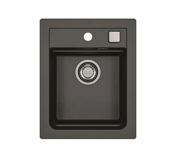 Мойка ALVEUS GRANITAL ATROX 10 CARBON - G91 400x500 в комплекте с сифоном 1139771