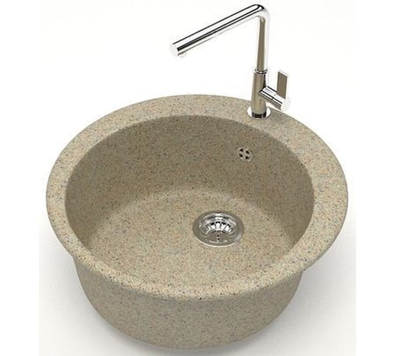 Кухонная мойка Azario Vital 507x507x200 мм, песочная CS 00078347