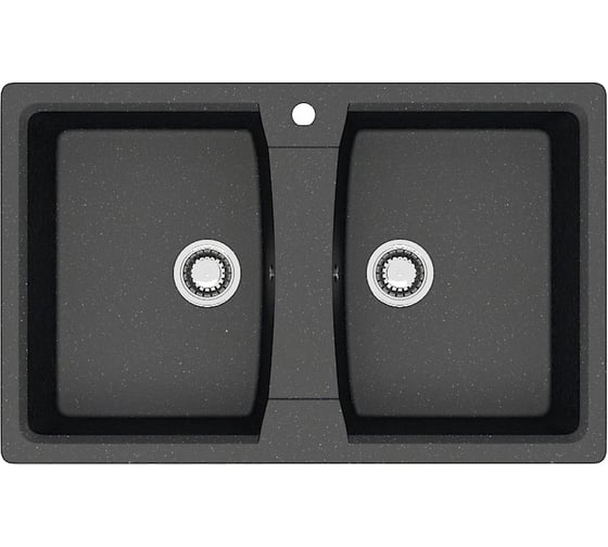 Кухонная мойка Azario Elmas 780x500x190 мм, черная CS 00078333