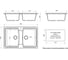 Кухонная мойка Azario Elmas 780x500x190 мм, черная CS 00078333 3