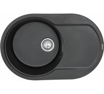 Круглая мраморная мойка KAISER 7850 BlackSilver 110 KMM-7850 BS