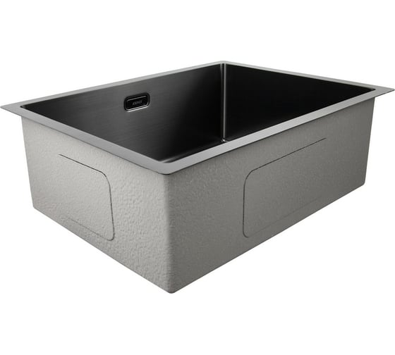 Нержавеющая мойка KAISER 580x440x2002.0+1.2 мм/Gun metal KSM-5845