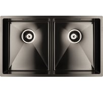 Мойка IDDIS Edifice нержавеющая сталь, универсального монтажа, графит 745x440 EDI75G2i77