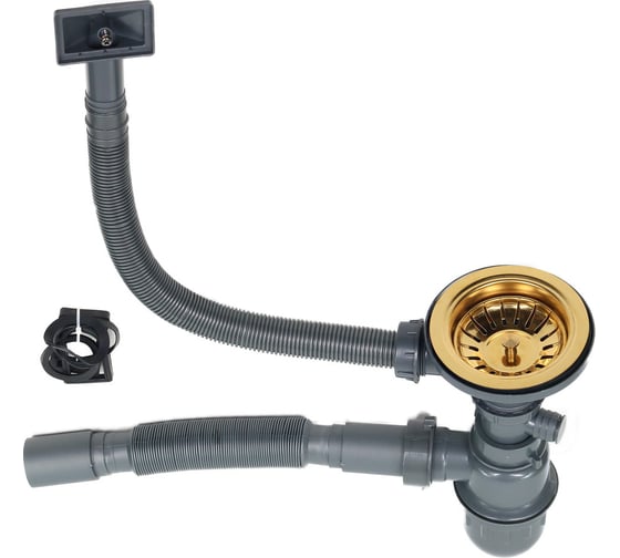 Врезная мойка MELANA Profline 1.2/200, золото, квадратная D4645HG золото