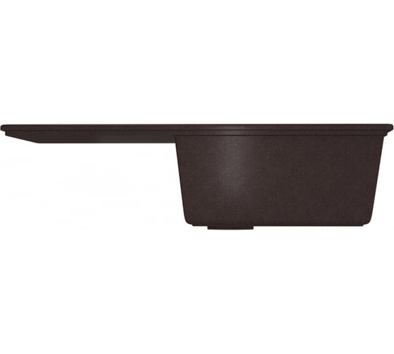 Мойкa MIXLINE с крылом, шоколад 345, 495x770x190 мм ML-GM31 547621