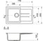 Мойкa MIXLINE с крылом, шоколад 345, 495x770x190 мм ML-GM31 547621 4