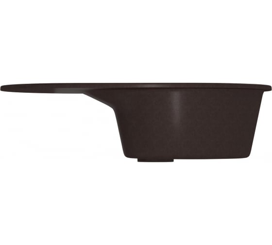 Мойкa MIXLINE овальная с крылом, шоколад 345, 455x720x180 мм ML-GM16 547610