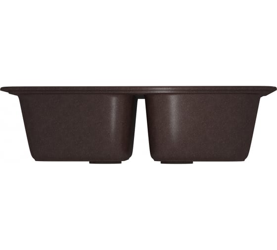 Мойкa MIXLINE двухчашевая, шоколад 345, 495x775x200 мм ML-GM23 547617