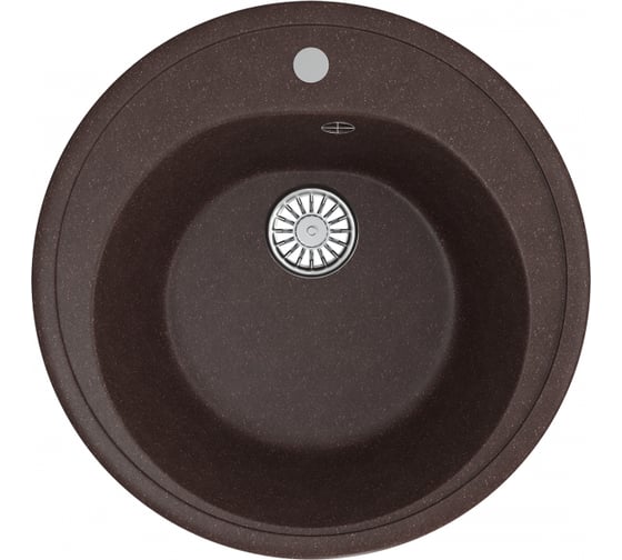 Мойкa MIXLINE круглая, шоколад 345, 500 мм глубина чаши 180 ML-GM11 547528