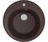 Мойкa MIXLINE круглая, шоколад 345, 500 мм глубина чаши 180 ML-GM11 547528 3