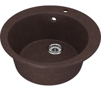 Мойка MIXLINE ML-GM13 круглая, шоколад 345, 495 мм, глуб. чаши 190 547531