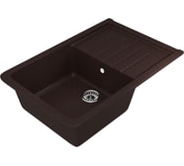 Мойка MIXLINE ML-GM19 с крылом, шоколад 345, 495х750х200 мм 547613