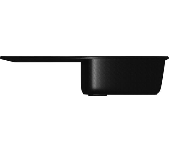 Мойка MIXLINE ML-GM20 с крылом, ультра-черная 344, 480х830х190мм 547597