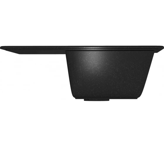 Мойка MIXLINE ML-GM26 с крылом, ультра-черная 344, 470х580х190 мм 547605