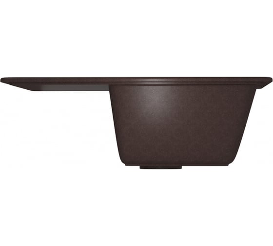 Мойка MIXLINE ML-GM26 с крылом, шоколад 345, 470х580х190 мм 547619