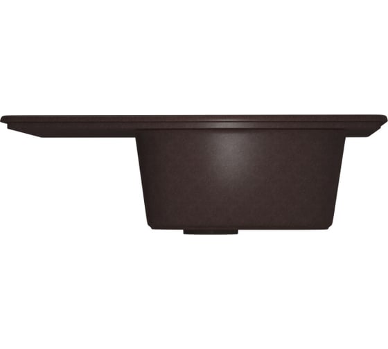 Мойка MIXLINE ML-GM18 с крылом, шоколад 345, 490х640х190 мм 547612