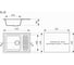 Мойка MIXLINE ML-GM18 с крылом, шоколад 345, 490х640х190 мм 547612 4