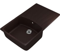 Мойка MIXLINE ML-GM20 с крылом, шоколад 345, 480х830х190 мм 547614
