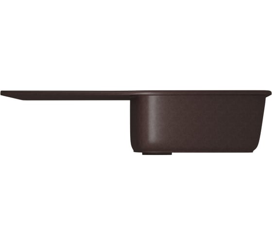 Мойка MIXLINE ML-GM20 с крылом, шоколад 345, 480х830х190 мм 547614